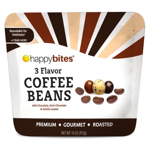 Happy Bites 3 Flavor Coffee Beans (16 oz)