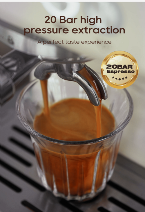 PSH10Plus-WH  20Bar Semi-Automatic Coffee Maker-Cold/Hot Brew with