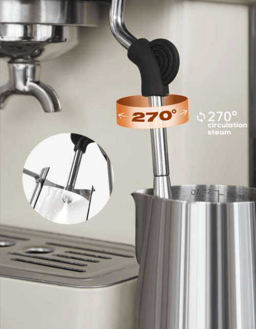 PSH10Plus-WH  20Bar Semi-Automatic Coffee Maker-Cold/Hot Brew with