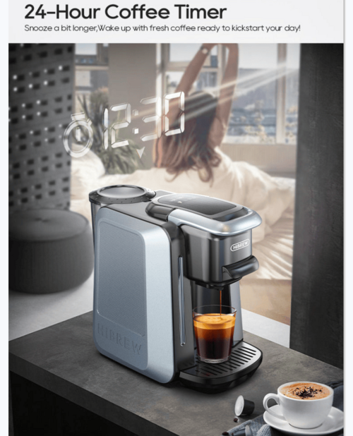 PSH6 Multi-Function Capsule Coffee Maker-Brews Red Tea & Green Tea