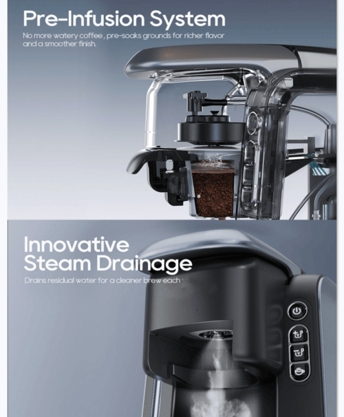 PSH6 Multi-Function Capsule Coffee Maker-Brews Red Tea & Green Tea